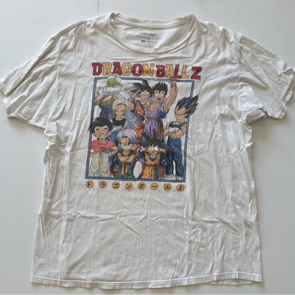 Dragon Ball Z White Graphic Tee XL